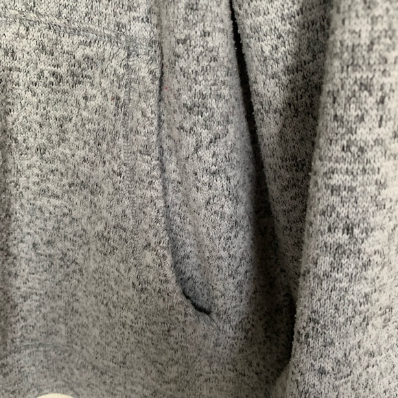 Original Weatherproof Vintage Sherpa Lined Hoodie Size M Heather Gray Pockets - Picture 7 of 7